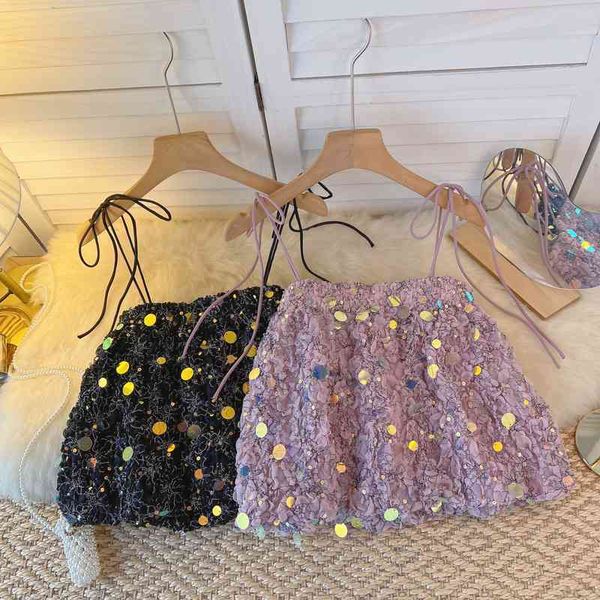 women's tanks camis careful machine short suspender vest women's bra wear summer fashion sequin super fairy temperament 3f8x, White
women's tanks camis careful machine short suspender vest women's bra wear summer fashion sequin super fairy temperament 3f8x, White
