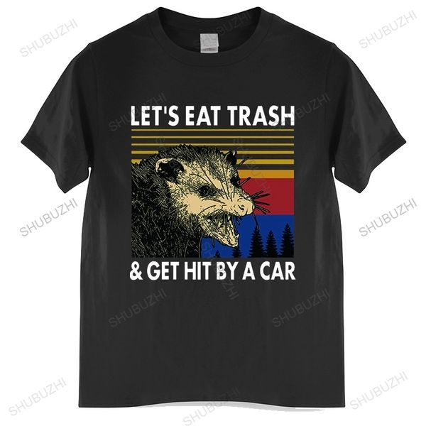raccoon let's eat trash & get hit by a car 100% cotton shirt novelty vintage men's t-shirt humor women tee humor streetwear 220809, White;black
raccoon let's eat trash & get hit by a car 100% cotton shirt novelty vintage men's t-shirt humor women tee humor streetwear 220809, White;black