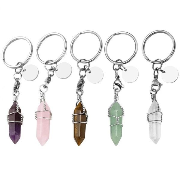 natural stone healing hexagonal pointed reiki chakra gem stone pendant keychain key ring for women girls, Slivery;golden
natural stone healing hexagonal pointed reiki chakra gem stone pendant keychain key ring for women girls, Slivery;golden