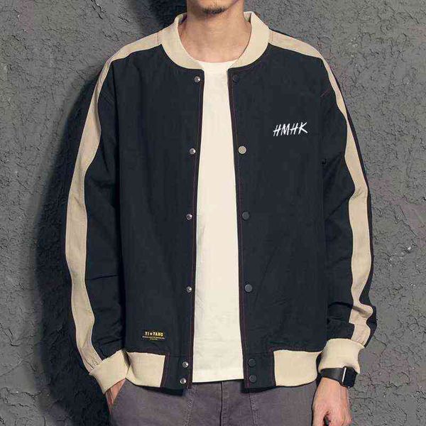 new spring and autumn men's jacket trend handsome loose youth clothes baseball suit, Black;brown
new spring and autumn men's jacket trend handsome loose youth clothes baseball suit, Black;brown