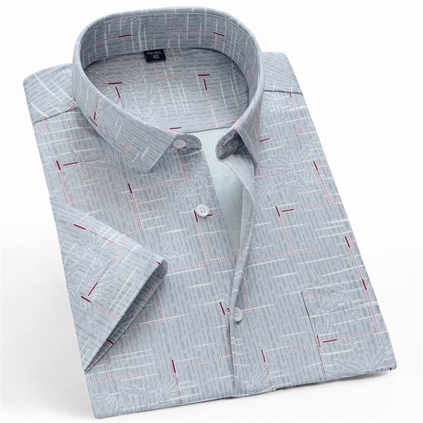 men's standard-fit soft stretch plaid print short sleeve shirt single patch pocket checkered summer casual thin easy care shirts 220322, White;black
men's standard-fit soft stretch plaid print short sleeve shirt single patch pocket checkered summer casual thin easy care shirts 220322, White;black