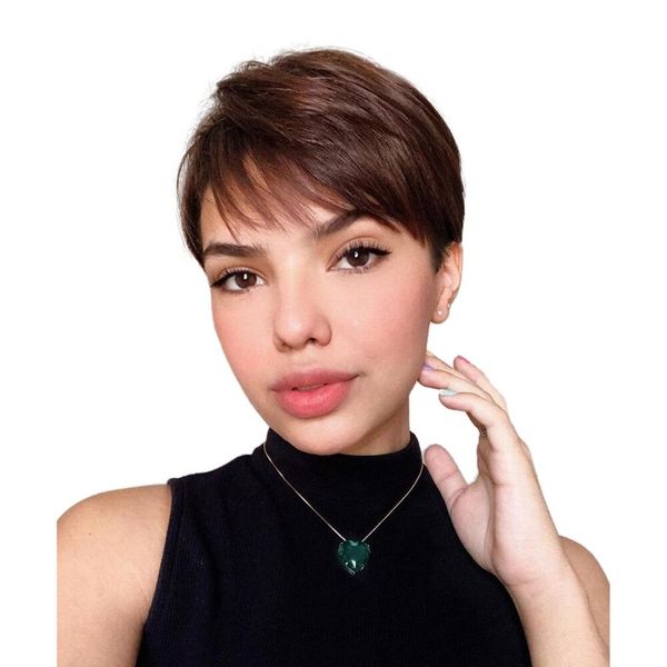 machine made natural straight premium mixed pixie cut wigs chinese human hair non-remy lace wigs 4inch for women, Black;brown
machine made natural straight premium mixed pixie cut wigs chinese human hair non-remy lace wigs 4inch for women, Black;brown