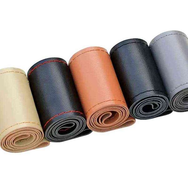 1pc diy steering wheel covers soft fiber leather braid on the steering-wheel of car with needle and thread interior accessories y220422
1pc diy steering wheel covers soft fiber leather braid on the steering-wheel of car with needle and thread interior accessories y220422