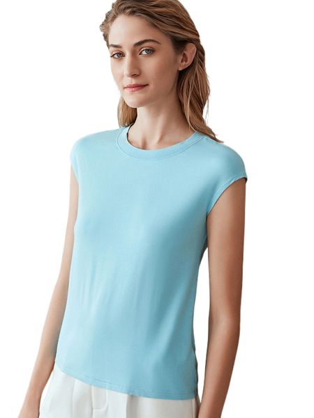 motf premium viscose cap sleeve t-shirt e9g5#, White
motf premium viscose cap sleeve t-shirt e9g5#, White