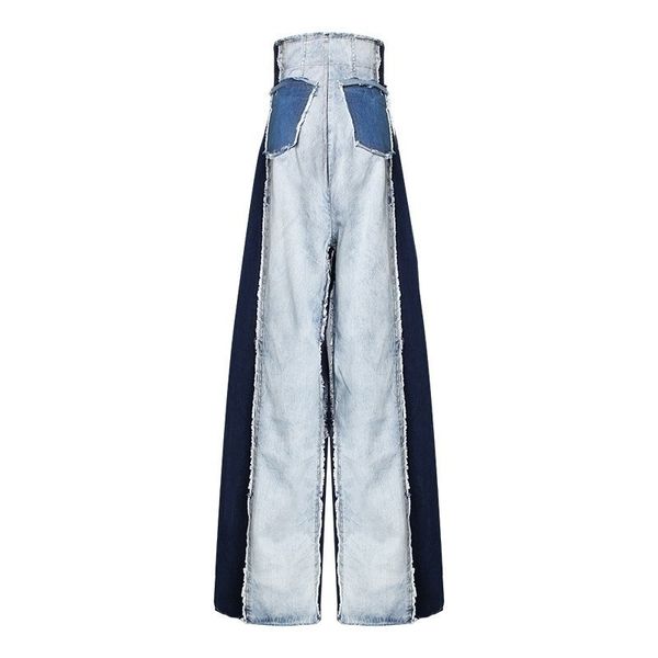 twotwinstyle casual denim patchwork women trousers high waist hit color big size wide leg pants female fashion spring new y200114, Black;white
twotwinstyle casual denim patchwork women trousers high waist hit color big size wide leg pants female fashion spring new y200114, Black;white