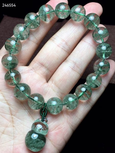 natural green phantom quartz bracelet garden women men 11.3mm clear round beads stretch gourd pendant aaaaaa, Silver
natural green phantom quartz bracelet garden women men 11.3mm clear round beads stretch gourd pendant aaaaaa, Silver