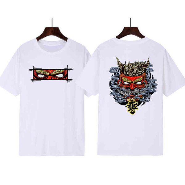 men's t shirt summer cool devil trendsetter print t-shirt round neck and women's short sleeves, White;black
men's t shirt summer cool devil trendsetter print t-shirt round neck and women's short sleeves, White;black