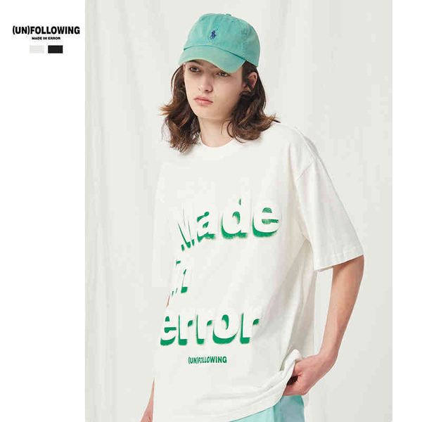 2022 spring and summer new 240g washing water letter foaming pure cotton double yarn basic loose t-shirt, White;black
2022 spring and summer new 240g washing water letter foaming pure cotton double yarn basic loose t-shirt, White;black