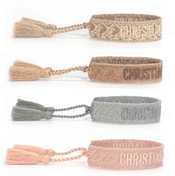 classic brand fashion bangles jewelry men women handmade cotton signture embroidery luxury bracelets designer woven bangle fabrics bracelet, Black
classic brand fashion bangles jewelry men women handmade cotton signture embroidery luxury bracelets designer woven bangle fabrics bracelet, Black