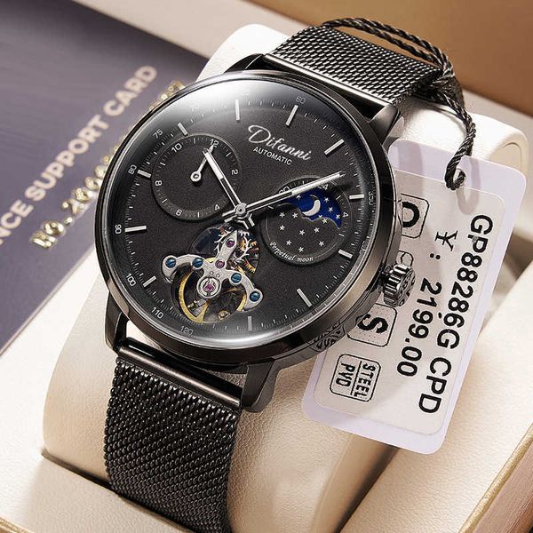 new watch men's mechanical watches tiktok live broadcast fully automatic mechanical wristwatches, Slivery;brown
new watch men's mechanical watches tiktok live broadcast fully automatic mechanical wristwatches, Slivery;brown