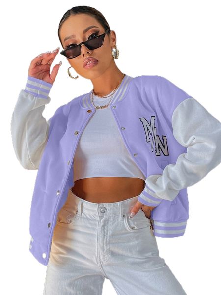 letter embroidery drop shoulder two tone thermal lined bomber jacket u8tr#, Black;brown
letter embroidery drop shoulder two tone thermal lined bomber jacket u8tr#, Black;brown