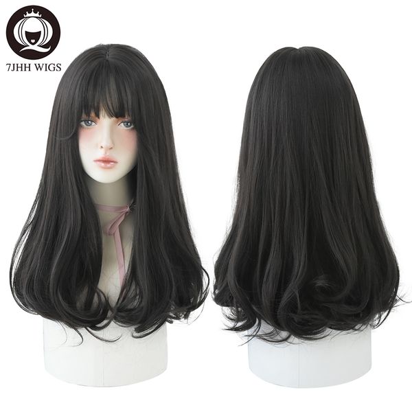 lx brand wigs long wavy synthetic black wigs for women with fringe fashion heat resistant mid-length daily straight light brown hairfactory 
lx brand wigs long wavy synthetic black wigs for women with fringe fashion heat resistant mid-length daily straight light brown hairfactory