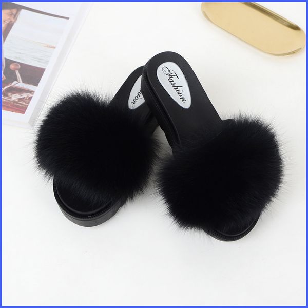 real fur slippers wedges women slides platform fluffy summer home shoes woman luxury brand female sandals med heel fashion 2019 0227, Black
real fur slippers wedges women slides platform fluffy summer home shoes woman luxury brand female sandals med heel fashion 2019 0227, Black