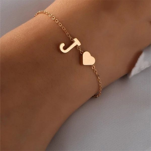 zhouqian punk 26 alphabet with heart pendant summer beach bracelet accessories gift for women wholesale b018 220726, Golden;silver
zhouqian punk 26 alphabet with heart pendant summer beach bracelet accessories gift for women wholesale b018 220726, Golden;silver