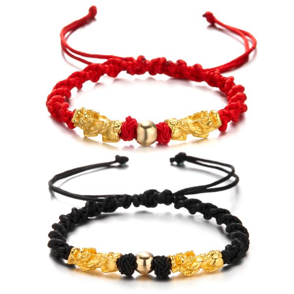 wholesale black and red rope two hand chain lucky bracelet hand string weaving adjustable charm bracelets, Golden;silver
wholesale black and red rope two hand chain lucky bracelet hand string weaving adjustable charm bracelets, Golden;silver