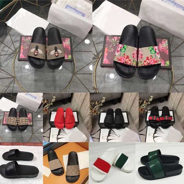 2022 designer men women slippers rubber slides sandal flat blooms strawberry tiger bees green red white shoes beach outdoor flower flip summ, Black
2022 designer men women slippers rubber slides sandal flat blooms strawberry tiger bees green red white shoes beach outdoor flower flip summ, Black