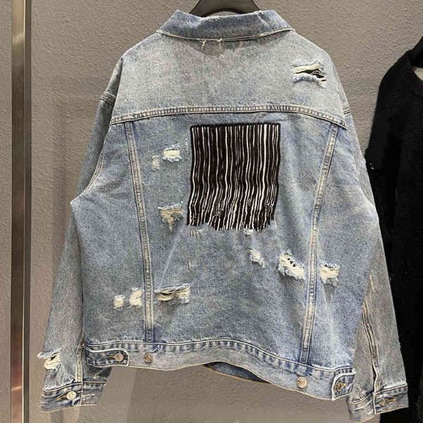 high version bb designer jacket tide brand balencg three-dimensional fringed embroidery denim jackets men and women oversize loose hip-hop, Black;brown
high version bb designer jacket tide brand balencg three-dimensional fringed embroidery denim jackets men and women oversize loose hip-hop, Black;brown