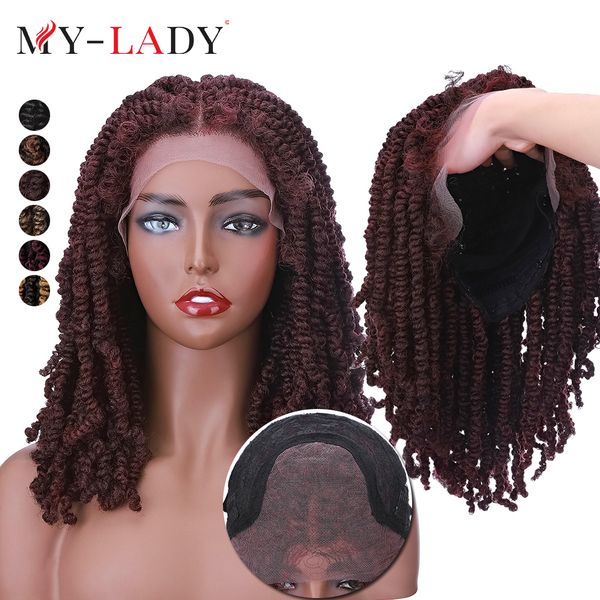 costume accessories 17inches synthetic lace front passion twist wigs african short red for brizilian woman afro people braided hair wig, Silver
costume accessories 17inches synthetic lace front passion twist wigs african short red for brizilian woman afro people braided hair wig, Silver