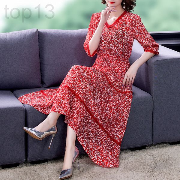 casual dresses designer silk dress women's summer 2021 new spring temperament broken flower long skirt mulberry slim french red xipp, Black;gray
casual dresses designer silk dress women's summer 2021 new spring temperament broken flower long skirt mulberry slim french red xipp, Black;gray