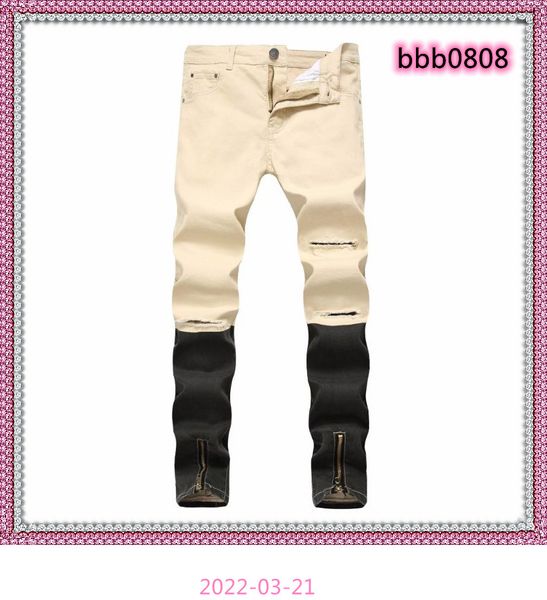 knee ripped jeans men skinny color denim pants brand designer slim fit hi-street mens distressed joggers holes washed destroyed, Blue
knee ripped jeans men skinny color denim pants brand designer slim fit hi-street mens distressed joggers holes washed destroyed, Blue