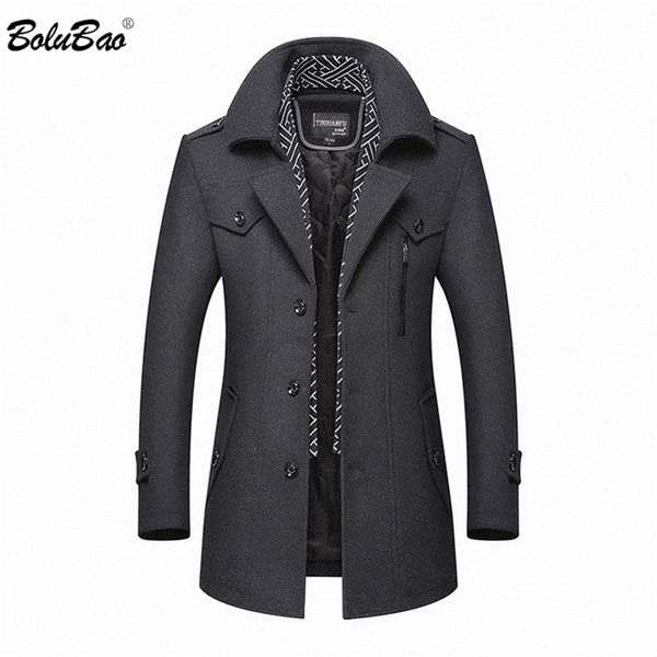 bolubao brand men's warm wool blends coat autumn winter male fashion casual wool outerwear men wool coat 201222, Black
bolubao brand men's warm wool blends coat autumn winter male fashion casual wool outerwear men wool coat 201222, Black