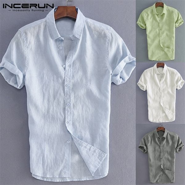 incerun elegant s5xl male tee casual shirts men social shirts dress button turn down collar slim fit men clothes camisa 220527, White;black
incerun elegant s5xl male tee casual shirts men social shirts dress button turn down collar slim fit men clothes camisa 220527, White;black