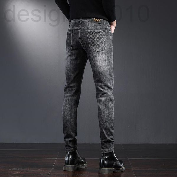 men's jeans designer korean version of high-end men's jeans 2021 autumn and winter fashion brand new elastic slim fit small foot s, Blue
men's jeans designer korean version of high-end men's jeans 2021 autumn and winter fashion brand new elastic slim fit small foot s, Blue