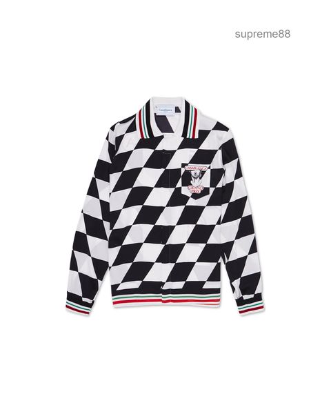 casablanca 22ss grand prix black white checkerboard sculpture silk long sleeved shirt, White;black
casablanca 22ss grand prix black white checkerboard sculpture silk long sleeved shirt, White;black