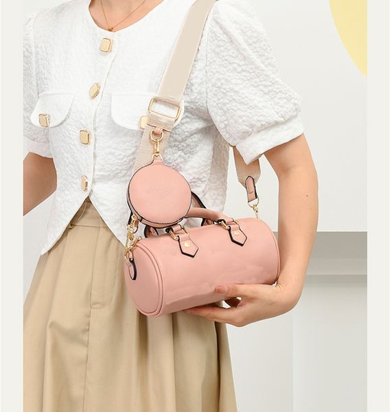 fashion leather shoulder bags luxury purse chain cross body women bag 2 piece with coin purse designer barrel handbag
fashion leather shoulder bags luxury purse chain cross body women bag 2 piece with coin purse designer barrel handbag