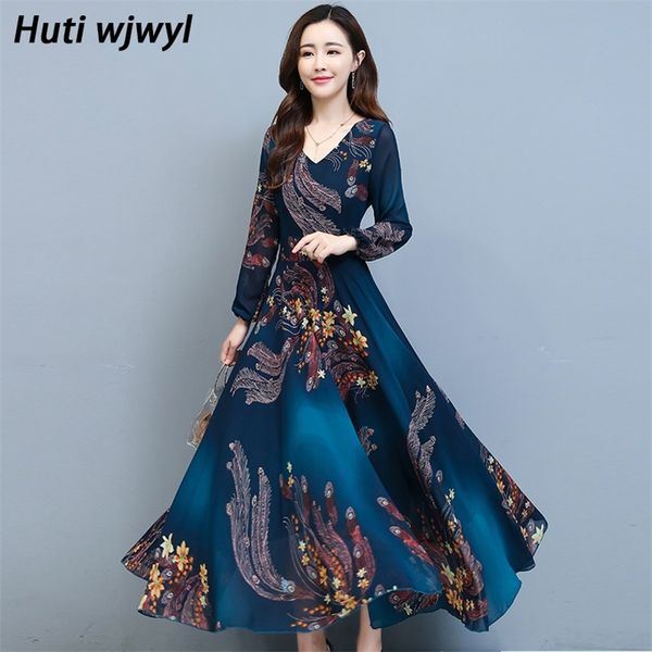 autumn winter vintage plus size boho dress floral chiffon long sleeve casual beach dress 2021 women bodycon party maxi vestidos 210319, Black;gray
autumn winter vintage plus size boho dress floral chiffon long sleeve casual beach dress 2021 women bodycon party maxi vestidos 210319, Black;gray