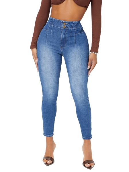sxy zipper fly skinny jeans 613n#, Blue