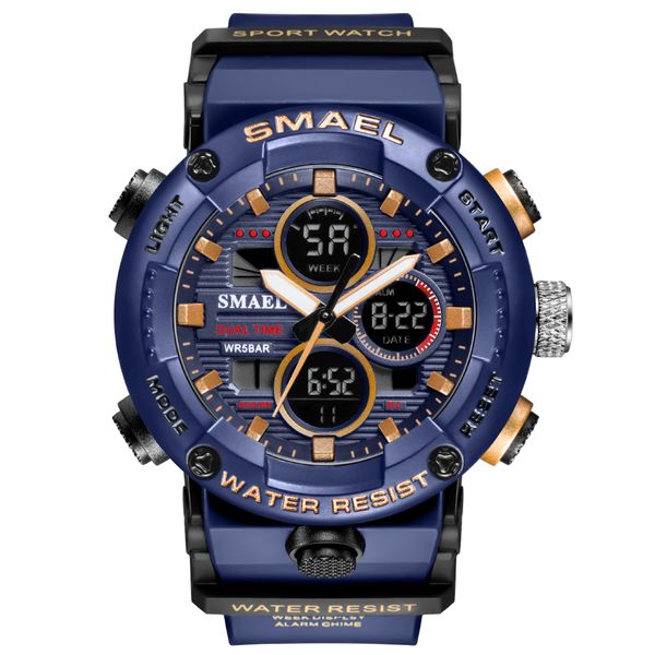 smael sport watch men waterproof led digital watches satch big dial clock for male 8038 relogio masculino men watches quartz, Slivery;brown
smael sport watch men waterproof led digital watches satch big dial clock for male 8038 relogio masculino men watches quartz, Slivery;brown