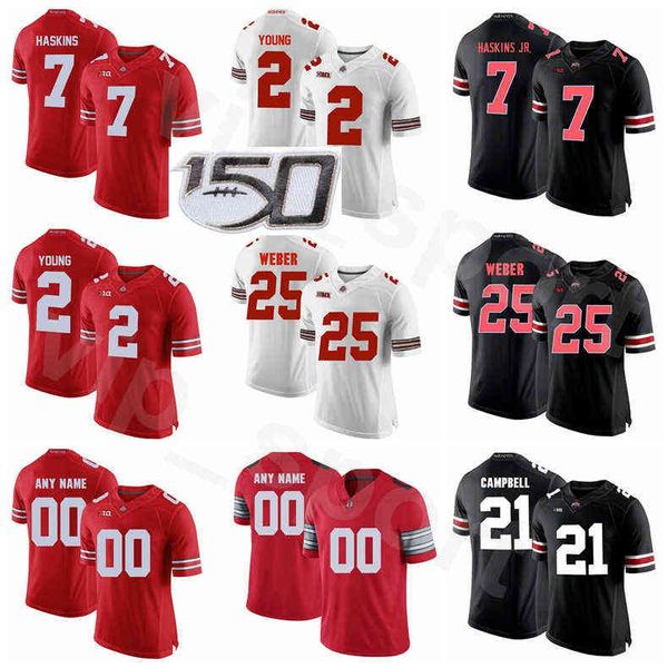 football ncaa college ohio state buckeyes 2 chase young jersey embroidery 7 dwayne haskins 2 jk dobbins 25 mike weber 21 parris campbell, Black
football ncaa college ohio state buckeyes 2 chase young jersey embroidery 7 dwayne haskins 2 jk dobbins 25 mike weber 21 parris campbell, Black