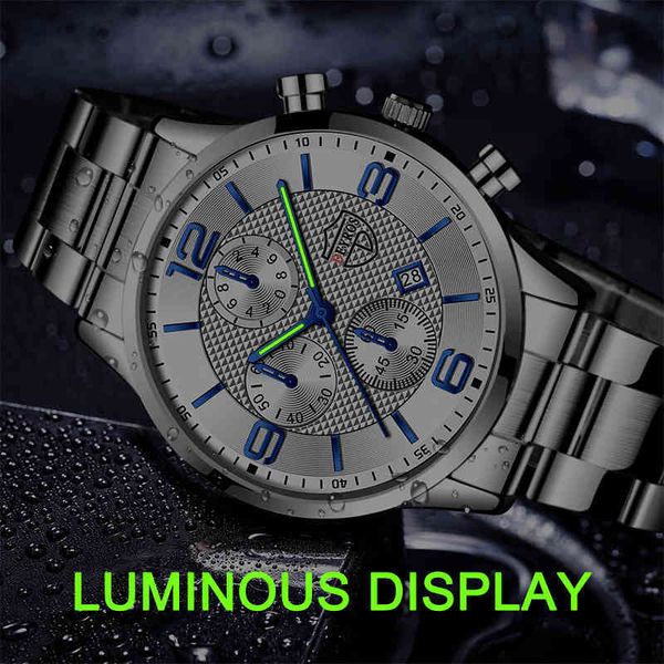luxury mens sport stainls steel fashion men busins leather quartz watch man calendar luminous clockm4xa, Slivery;brown
luxury mens sport stainls steel fashion men busins leather quartz watch man calendar luminous clockm4xa, Slivery;brown