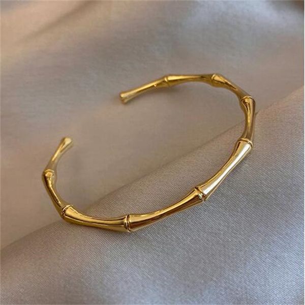 stainless steel gold color bamboo joint bangles 2021 trend bracelet for women men romantic party gift fashion jewelry gc1487, Golden;silver
stainless steel gold color bamboo joint bangles 2021 trend bracelet for women men romantic party gift fashion jewelry gc1487, Golden;silver