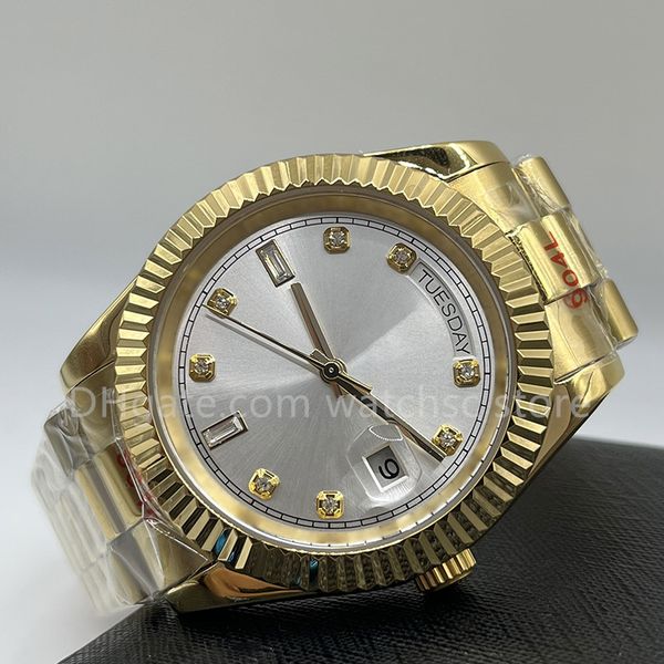 watchsc- 41mm automatic watch with box mens womens stainless steel waterproof luminous design watches, Slivery;brown
watchsc- 41mm automatic watch with box mens womens stainless steel waterproof luminous design watches, Slivery;brown