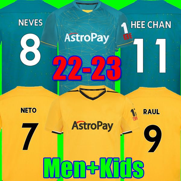 22 23 wolves soccer jersey raul neto neves 2022 2023 away wanderers kilman j.otto podence hee chan trincao wolverhampton football shirts men, Black;yellow
22 23 wolves soccer jersey raul neto neves 2022 2023 away wanderers kilman j.otto podence hee chan trincao wolverhampton football shirts men, Black;yellow