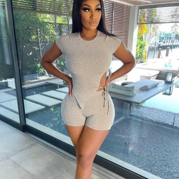 pit strip binding solid color women two piece set 2022 summer new irregularly laced and shorts matching suits, Black;gray
pit strip binding solid color women two piece set 2022 summer new irregularly laced and shorts matching suits, Black;gray