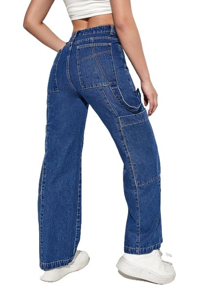 washed pocket side jeans x3ob#, Blue
washed pocket side jeans x3ob#, Blue