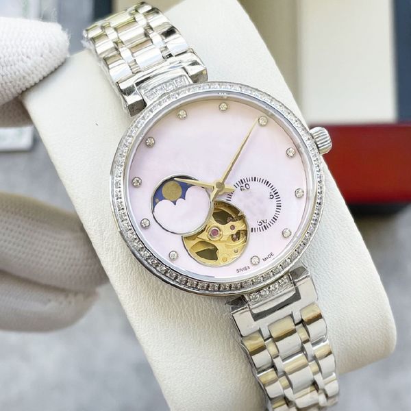 fashion mechanical women's watch 32mm ceramic steel chain sapphire mirror stainless steel case sports waterproof luxury watches watchs, Slivery;brown
fashion mechanical women's watch 32mm ceramic steel chain sapphire mirror stainless steel case sports waterproof luxury watches watchs, Slivery;brown