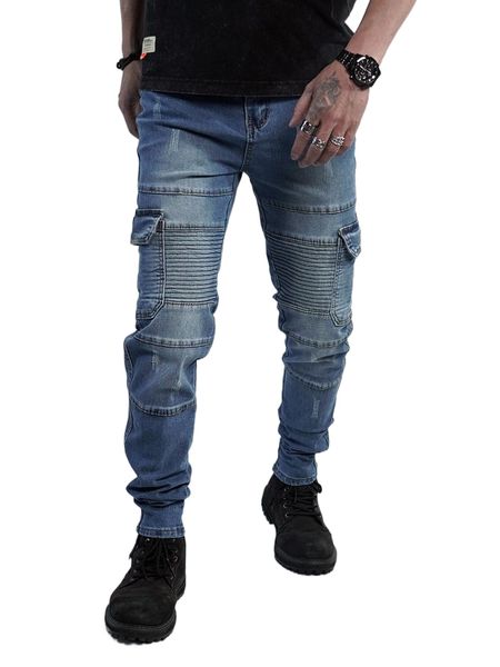romwe guys flap pocket jeans g2lt#, Blue
romwe guys flap pocket jeans g2lt#, Blue