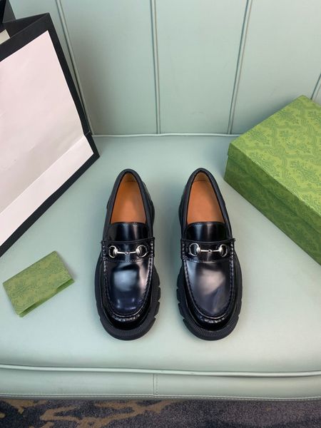 fashion casual thick bottom shoes for mens dress shoe full grain cow leather office footwear business size 38-44, Black
fashion casual thick bottom shoes for mens dress shoe full grain cow leather office footwear business size 38-44, Black