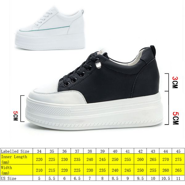 8cm genuine leather women shoes chunky sneakers white slip on women casual shoes fashion sneakers platform wedge, Black;yellow
8cm genuine leather women shoes chunky sneakers white slip on women casual shoes fashion sneakers platform wedge, Black;yellow