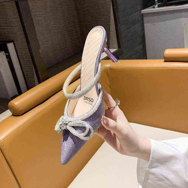 designer women's high heel sandals high heel sandals 2022 women's spring and summer pointed one-sided bow tie high-heeled slippers, Black
designer women's high heel sandals high heel sandals 2022 women's spring and summer pointed one-sided bow tie high-heeled slippers, Black