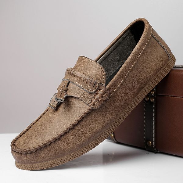 new british style men casual wedding formal dress retro leather shoes slip-on tassels shoe breathable platform loafers moccasins, Black
new british style men casual wedding formal dress retro leather shoes slip-on tassels shoe breathable platform loafers moccasins, Black
