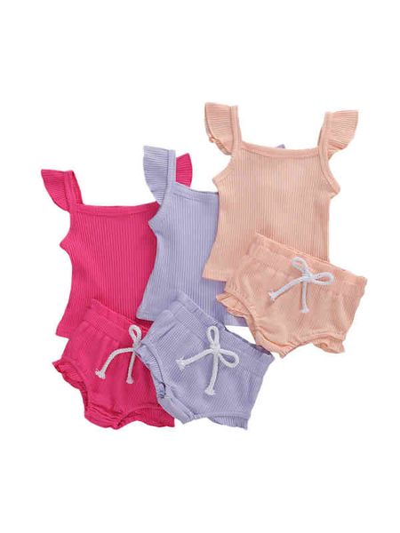 citgeett summer solid baby girls sleeveless ruffle off shoulder t-shirt short pants outfits clothing set j220711, White
citgeett summer solid baby girls sleeveless ruffle off shoulder t-shirt short pants outfits clothing set j220711, White
