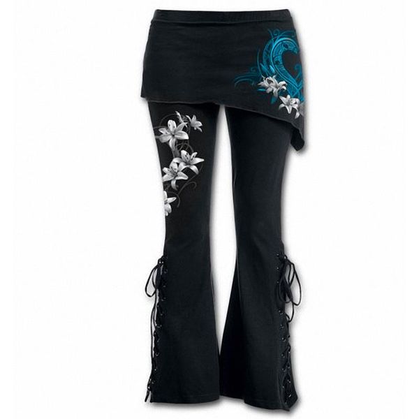 women's pants & capris plus size 5xl women casual high waist lace-up flare floral gothic stretch bell bottoms dance hippie trousers pan, Black;white
women's pants & capris plus size 5xl women casual high waist lace-up flare floral gothic stretch bell bottoms dance hippie trousers pan, Black;white