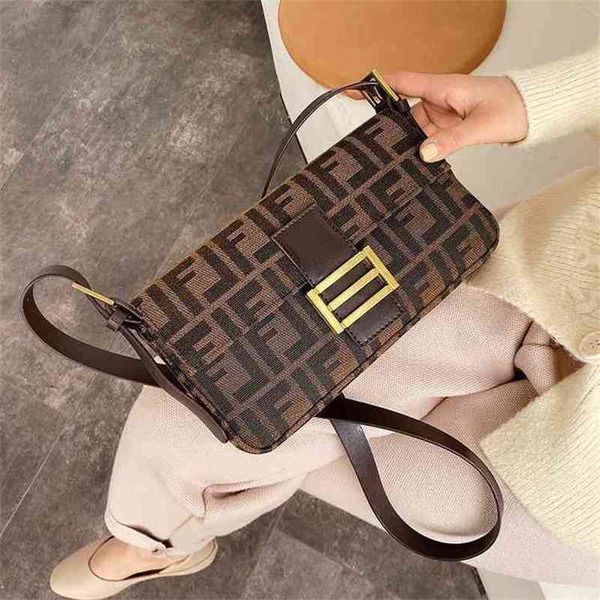 2022 shoulder bag bag fashion underarm denim stick ins single shoulder bag