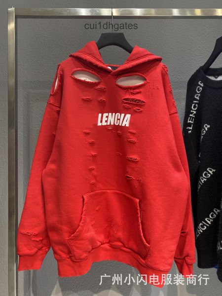 2022 designer blgc hoodies home b high version art hole breaking hoodie paris classic letter pure cotton sweater net red fashion brand, Black
2022 designer blgc hoodies home b high version art hole breaking hoodie paris classic letter pure cotton sweater net red fashion brand, Black