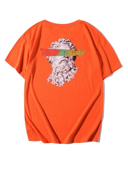 men statue print tee v6dq#, White;black
men statue print tee v6dq#, White;black